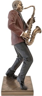 Jazzsaxofonist Figur. Perfekt og stilfuld gave til musikelskere