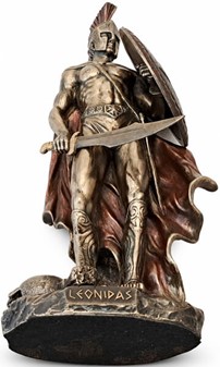 Eksklusiv bronze statuette af Kong Leonidas – Helt til din hylde