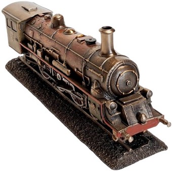 Steampunk Damplokomotiv Figur – En nostalgisk rejse i miniature!