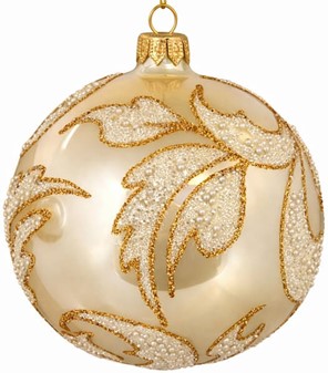 Fang Julens Lys: Gyldne Drømme Julekugler Glas. Ø 8 cm 6 stk. i æske