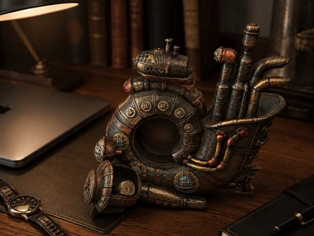 SMYKKEÆSKER. Fænomenalt Steampunk ubåd Nautilus i smykkeskrin form