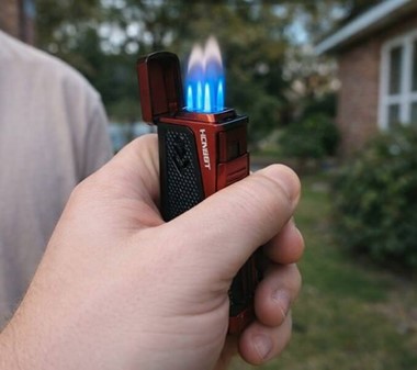 Rød luksus cigar Jet lighter. Den ultimative gave til cigar entusiast