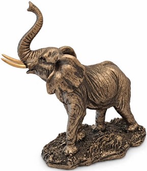Lille Elefant Figur. Bronze Dekoration – Perfekt Gave til Hjemmet