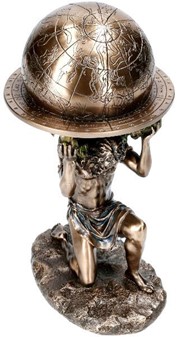 ATLAS FIGUR. Mytisk Skønhed, Evig Kraft. Unik Skulptur til dit Hjem