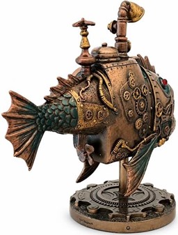 Unik ubåd figur i Steampunk-stil til kontoret eller stuen dekoration