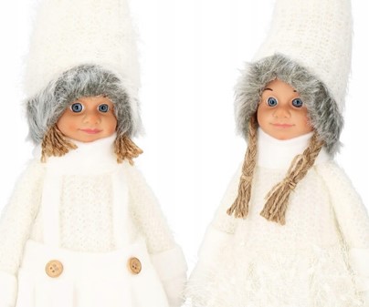 Julefigurer. Nissedukker hvid, 56cm. Køb billigt juledekoration online