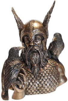 PYNT TIL STUEN. Buste Odin, mest fremtrædende gud i nordiske religion