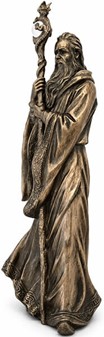 Oplev Mystisk Skønhed med Merlin. Bronze Dekorativ Figur til Hjemmet