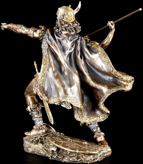 DEN PERFEKTE GAVE TIL HAM. Pynteting, figur af viking med spyd