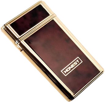 Luksuriøs USB Cigaret Lighter. Dobbelt Elektrisk Lysbue, Mahogni Farve