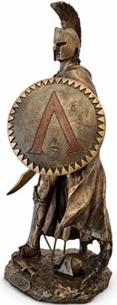 LEONIDAS SKULPTUR. Spartansk kriger og konge - Pynte figur til hjemmet