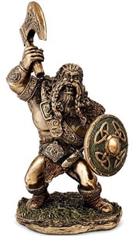 Frygtløs Vikingekriger. Humoristisk Dekorativ Figur til Hjem og Kontor