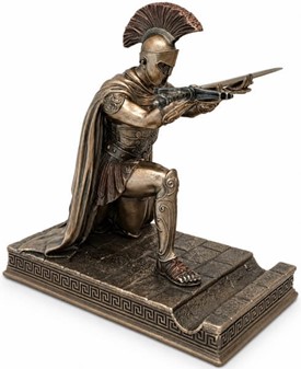 SKULPTURER TIL HJEMMET. Romersk Centurion Figur - Kuglepensholder