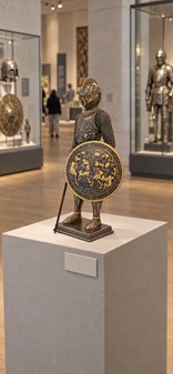 Ridderfigur i Bronze: Ægte Historisk Elegance til Dit Hjem