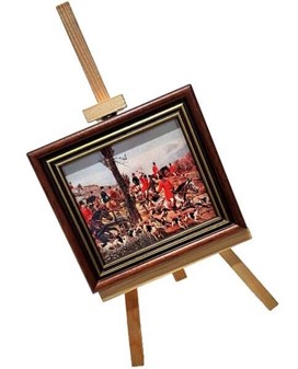 FARS DAG GAVE. Miniature af smuk Wojciech Kossak maleri