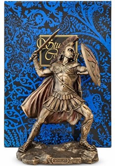 GRÆSK MYTOLOGISK FIGUR. Figur af Achilleus, helten fra trojanerkrigen