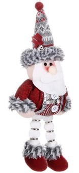 Julemand figur. Sjov og billig dekorativ nisse til ophæng. H 27 cm