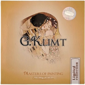 Kunstnerisk Taskespejl med Klimt-motiv. Et Eleganceikon til Hverdagen