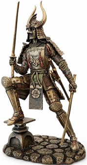 Samurai Figur Bronze. Unik Julegaveidé og Dekoration til Ham