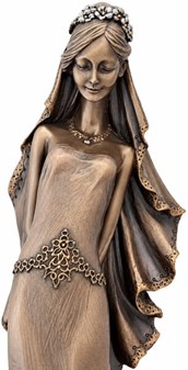 Bedste Bryllupsgave. Tidløs elegance - eksklusiv bronze brudefigur