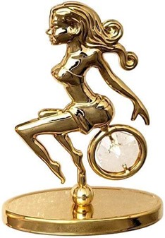 JOMFRU STJERNETEGN FIGUR. Unik Fødselsdagsgave med Swarovski Krystal