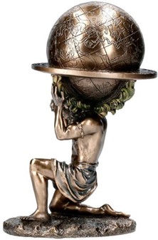 ATLAS FIGUR. Mytisk Skønhed, Evig Kraft. Unik Skulptur til dit Hjem