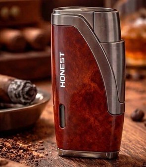 To brænder cigar lighter med cigar punch. Perfekt gave til mænd