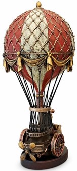 GAVE TIL MAND. Forbløffende dekorativ figur af Steampunk ballon