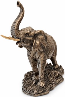Lille Elefant Figur. Bronze Dekoration – Perfekt Gave til Hjemmet