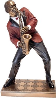 JULEGAVE TIL HAM. Super figur af jazzsaxofonist. Gave til musiker