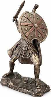 GRÆSK MYTOLOGISK FIGUR. Figur af Achilleus, helten fra trojanerkrigen