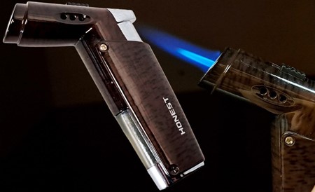 Turbo Flamme Pibelightere i Mørkebrun Farve - Kvalitets Lightere