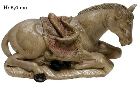 JULEGAVE. Hellige Familie, sæt med 9 stk porcelæn / gips figurer