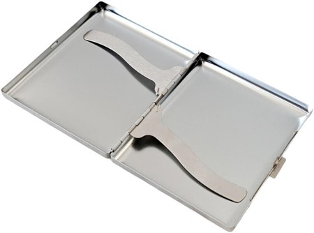 Cigaretetui metal til 20 cigaretter med Yorkshire Terrier-design