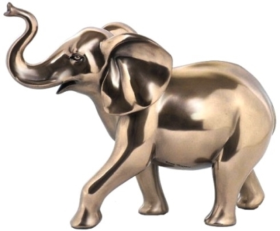 ELEFANTFIGURER | Bronzebelagt elefant fra Veronese