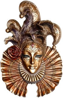 GAVEIDE TIL MOR. Unik venetiansk maske, din pynt til væggen