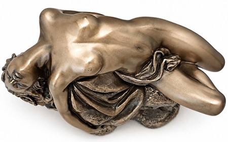 Forførende kvindefigur i bronze. Perfekt romantisk gave til ham!