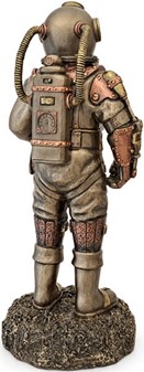 DEKORATION HJEMMET. Steampunk Veronese figur af døde dykker med LED