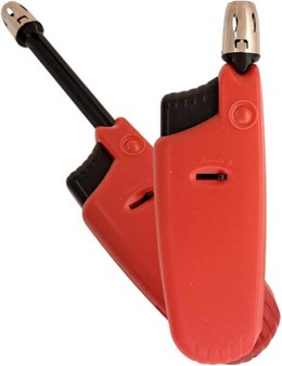 STEARINLYS LIGHTER. Lighter med udtrækkelig brænder og classic flamme