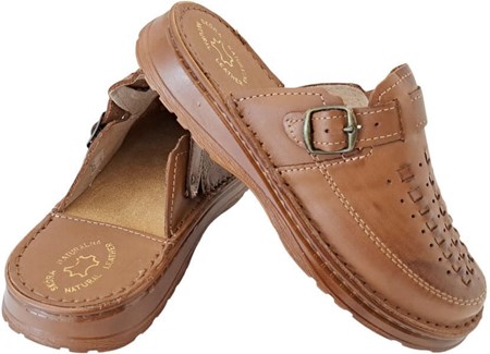 SANDALER. Moderne, billige herresandaler ægte læder med en gummisål