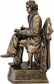 Ludwig van Beethoven Figur. Oplev genialiteten fanget i bronze