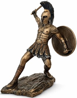 Hektor af Troja – episk bronzefigur til stue dekoration eller gave