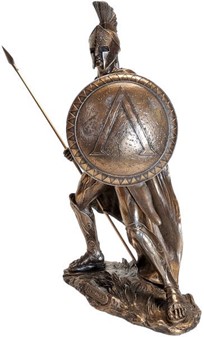GAVE TIL MÆND. LEONIDAS, bronze skulptur for dekoration til hjemmet
