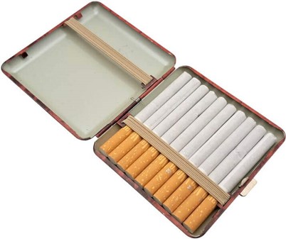 Cigaretetui Metal til 20 Stk. Majestætiske ørne design