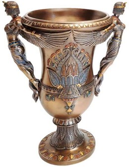En egyptisk vase fra Veronese. To gudinder og et strejf af evighed!