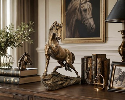 HESTESKULPTUR. En majestætisk og perfekte dekoration til dit hjem