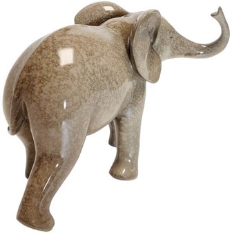 Elegant Granit Elefant Figur. Et symbol på styrke og lykke som gave