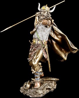 DEN PERFEKTE GAVE TIL HAM. Pynteting, figur af viking med spyd