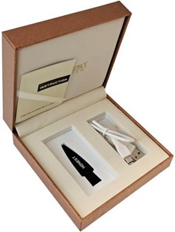 ELEKTRONISK LIGHTER USB. Eksklusiv genopladelig arc lighter i gaveæske