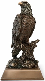Majestætisk Ørnefigur i Bronze. Eksklusiv fuglefigur til skrivebord